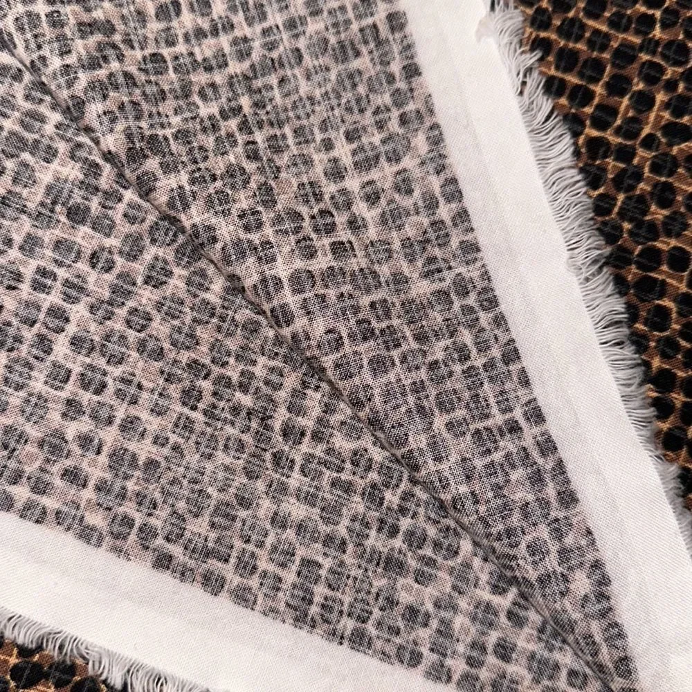 Keepsake CALICO Cotton Quilt Fabric Brown Black Tan Spotted Animal Print
